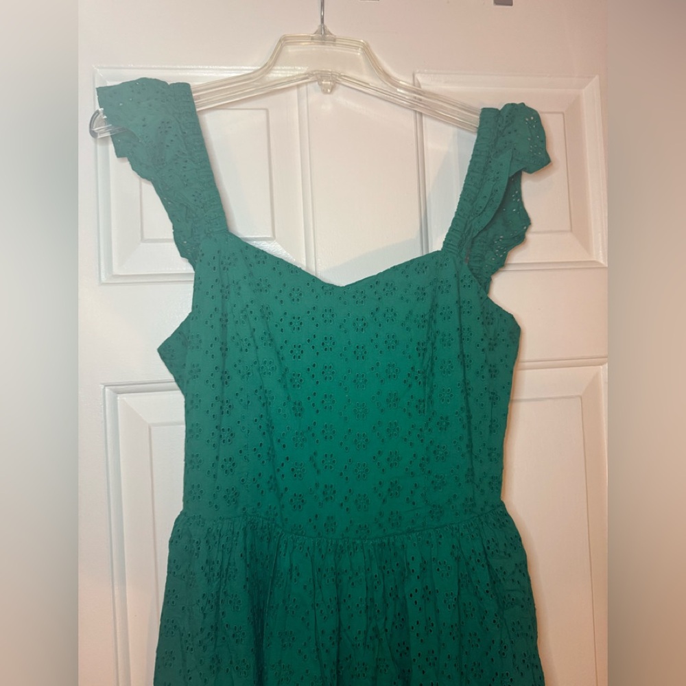 NWT The Drop Tulsi ruffle sleeve eyelet maxi dress. - Picture 7 of 15